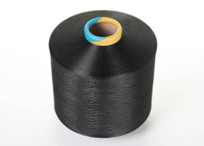 Chine Le dopant blanc de l'écart-type 300D/96F a teint le polyester 100% noir pour dessiner le fil texturisé en vente à vendre
