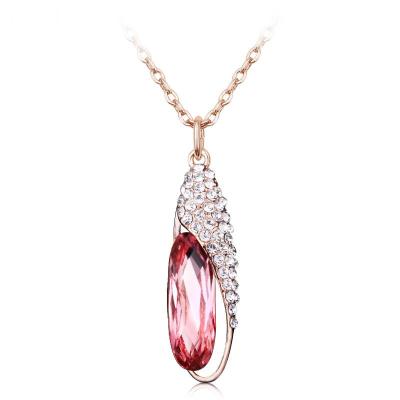 China Ref No.: 105016 Glass slipper birthstone necklaces for mothers designer fashion jewellery christian jewelry for sale