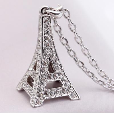 China Ref No.: 105009 Eiffel Tower birthstone necklaces shopping jewellery handmade jewelry magazine for sale