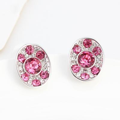 China 407011 Rose lotus leaf Earrings for online store jewellery shops uk best wholesale fashion jewelry european jeweller for sale