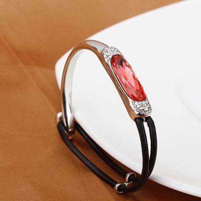 China Ref No.: 340306 Black glass rope buckle Bracelet online diamonds australia beautiful costume jewelry for sale