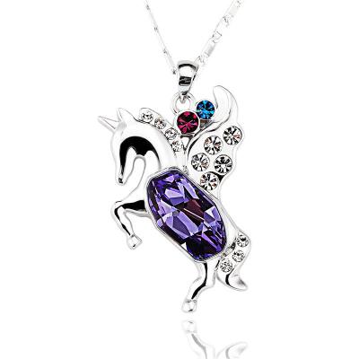 China Ref No.: 140705 Leap Horse Necklace online shopping silver jewellery wholesale unique fashion jewelry for sale