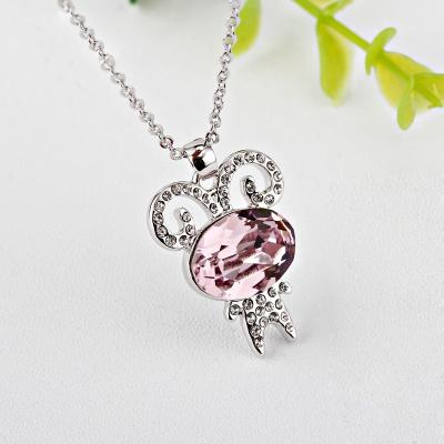 China 140709  light Amethyst Beautiful sheep necklaces for jewellery shops online showroom costume jewelry stores wholesale for sale