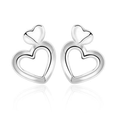 China Ref No.: 440702 Connected heart Earring statement jewellery high end wholesale fashion jewelry for sale