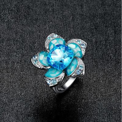 China LM47R-R0265 flower rings good quality jewelry wholesale jewellery online melbourne half price jewellers store locator for sale