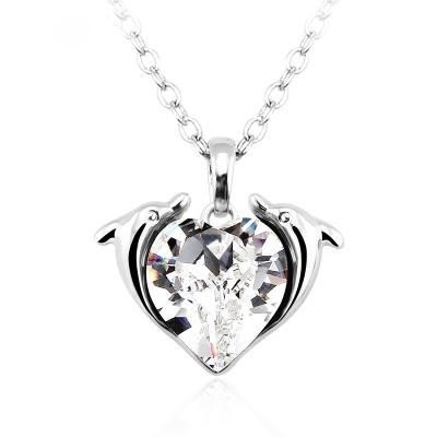 China Ref No.: 141034 Dolphins Heart Love small heart necklace cosmetic jewellery online fashion jewelry wholesale for sale