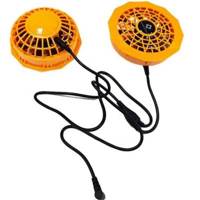 China 12V Jacket Cooling Fan Wearable Cooler Fan Low Noise 40DB 5000h Life Span for sale