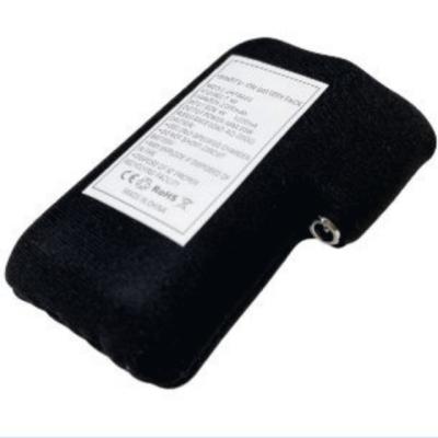 China Black cloth wrapped 18650 li ion batterie pack 2S1P 7.4V 2000mAh 2200mAh 2600mAh 3500mAh battery packs for heated gloves for sale