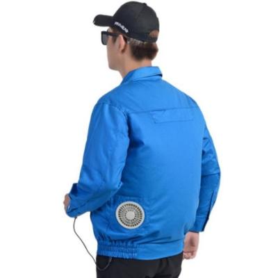 China Electric Welding Cooling Fan Jacket Flame Retardant Pure Cotton Polyester Lining for sale