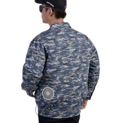 China HADYFAN Cotton Outdoor Summer Cooling Fan Jacket Plain Printing for sale