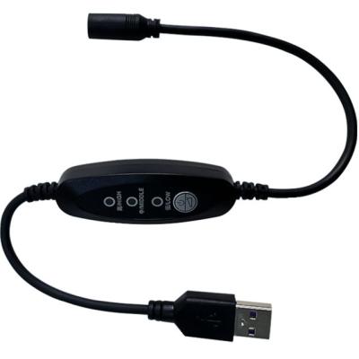 China Revestimento de PVC 5v USB DC Cabo de alimentação fêmea 5,5 x 2,1 mm com interruptor à venda