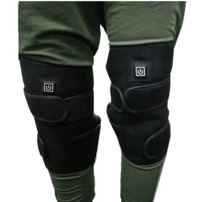 China 100 Polyester Heated Knee Pad Wrap 3 level temperature adjustable for sale