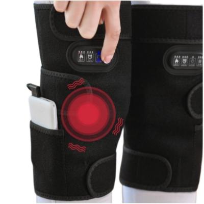 China Flexible thermal Heated Knee Pad Carbon fiber For Old Leg Pain Relief for sale
