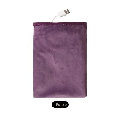 China 5v Usb Hand Warming Bag Multi Functional Flannel Material 14*20cm for sale