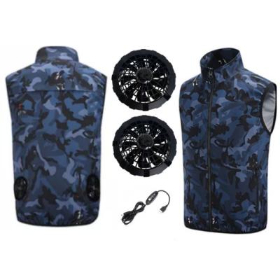 Κίνα Μπουφάν Camouflage Fan Cooled Wearable Fan Cooling Jacket 100 Polyester προς πώληση