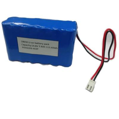 China 18650 Battery Pack 4s3p 14.8V 7.8Ah Battery With 2-Pin Contact For LED Lights for sale