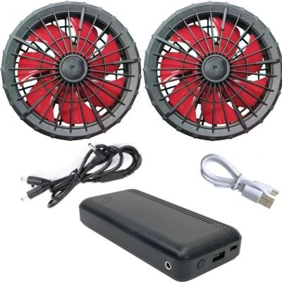 Chine Air Conditioned Jacket Cooling Fan Battery 12v 20000mAh High Speed 10H Working Time à vendre