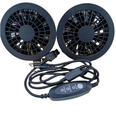 China Plastic ABS Jacket Cooling Fan 5V 9 Blades Chinese Brush Motor for sale
