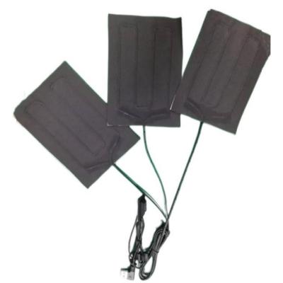 China Far Infrared Clothes Heating Pads 3 in one 5V USB Heater sheet For jacket for sale