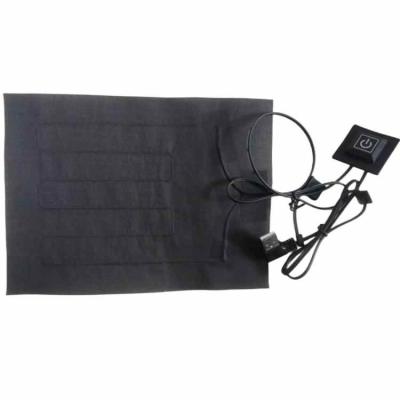 China Customized Clothes Heating Pad 15x20cm 5V With Switch For Heated clothing for sale