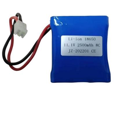 China High Disharge Battery Pack 3S1P 18650 2500mAh 8C 11.1V Batteries For Medical Device à venda