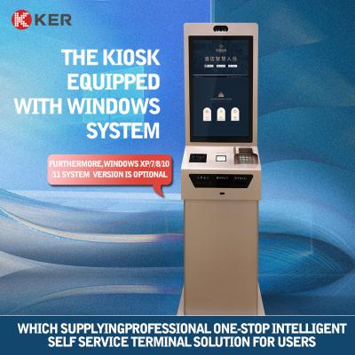 China 27 Inch Android Kiosk Machine Self Service Check In And Check Out Terminal Multifunction Self Service Terminal Te koop