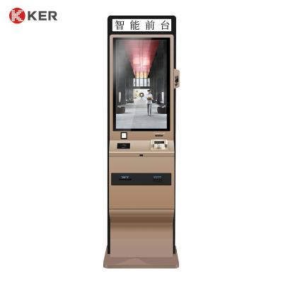 China Customize Ic Id Card Reader Card Issuer Qr Code Scanner Hotel Terminal Self Service Kiosk en venta