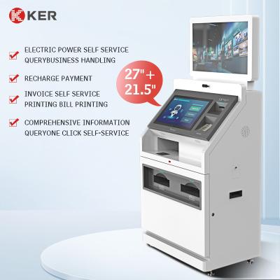 China Hot Sale Digital Touch Screen Monitor Kiosk Self Service Report Print Terminal for sale
