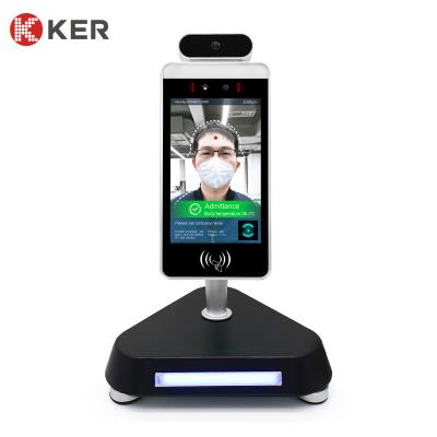 China AI 8 Inch Infrared LCD Face Recognition Time Attendance System for sale