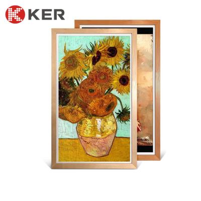China 1920*1080 Outdoor Digital Signage Android Photo Wooden Frame for sale