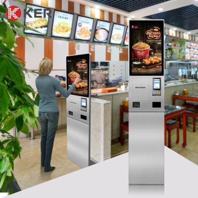 China 27 inch self service order kiosk terminal restaurant ordering machine for sale