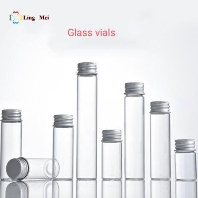 China Glass Dram Vials 5ml 6ml 8ml 10ml 12ml 15ml Clear glass vials with aluminum cap for subpackage for sale