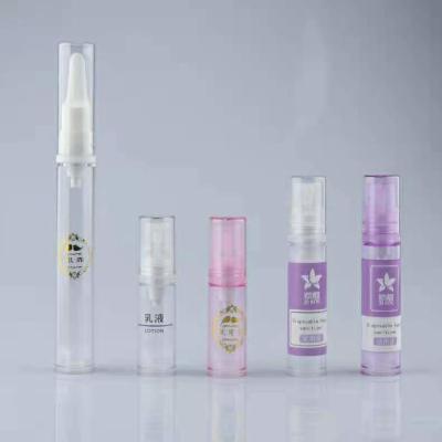 China 5ml 10ml 15ml  mini travel palm mist spray airless bottle ,pump airless bottle ,eye cream or gel airless bottle for sale