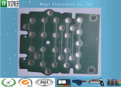 China Metal Dome PET Flex Circuit Polyimide Circuit Board 10mm 5 Dimple For Bank Use for sale