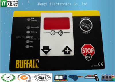 China Matte Or Glossy Membrane Switch Overlay , PET 0.2 Mm Transparent Custom Graphic Overlay for sale