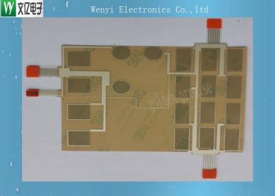 China Multi Point Flexible Capacitive Touch Circuit With 3M 300LSE Back Adhesive for sale