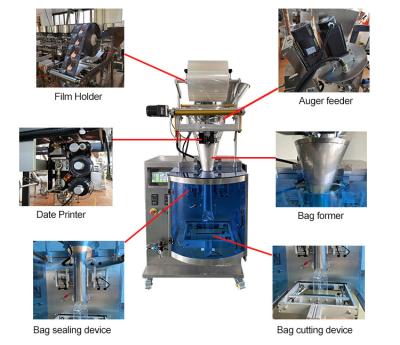 Chine Sac automatique vertical de la machine à emballer de poudre petit 100g à vendre