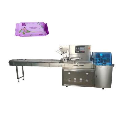 China CE Wet Tissue Packing Machine 350mm 100bags/min Servo Driven for sale