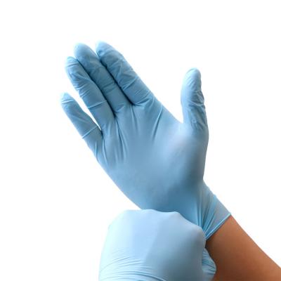China S XXL Exam Blue Nitrile Disposable Gloves ASTM6319 EN420 EN455 for sale
