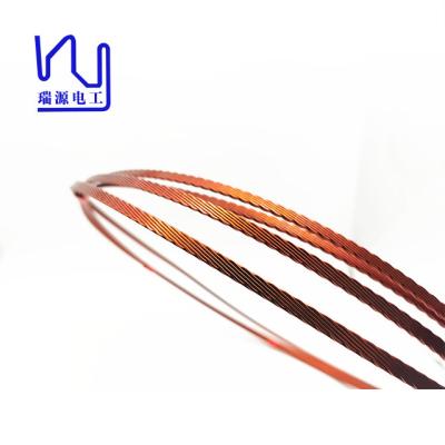 China Enamel Custom 155 Degree Copper Litz Cable 1.0mm Flat Ctc for sale