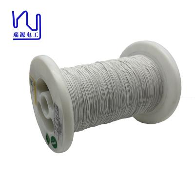 China Custom 4n Pure Silver Conductor Litz Magnet Wire 0.1mm Natural Silk Covered for sale