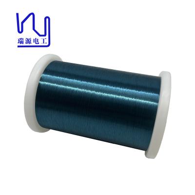 中国 42.5 Awg Soldering Magnet Wire Color Blue 2uew155 Enameled Copper 販売のため