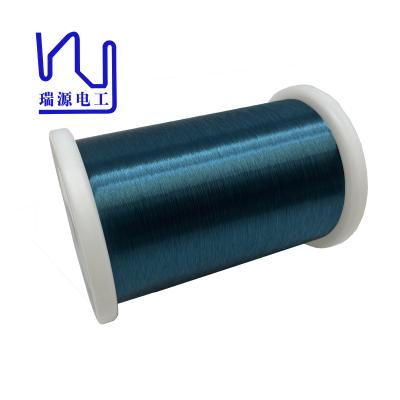 中国 2uewf/H 0.06mm Polyurethane Enameled Copper Wire Blue Color 販売のため