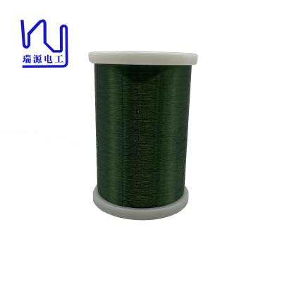 China 20 - 56 Awg Varnished Enamelled Copper Wire 0.4mm - 0.8mm Green Super Fine Insulated for sale