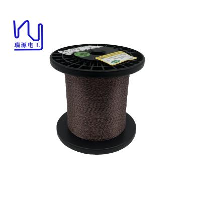 China Cable Litz de cobre esmaltado torcido de 2 hilos de colores múltiples personalizables para transformador HF en venta