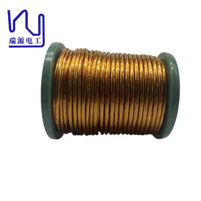 China Mylar Litz Draht 0,4 mm * 120 PI Gestrippt Litz Draht für Hochspannungstransformator zu verkaufen