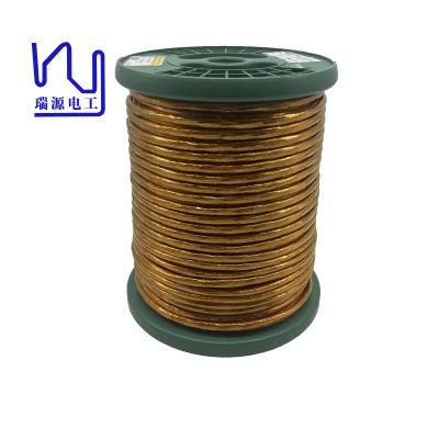 China 0.4mm*120 Litz Wire de Alta Frequência em Tapeado Condutor de cobre para motor / transformador à venda