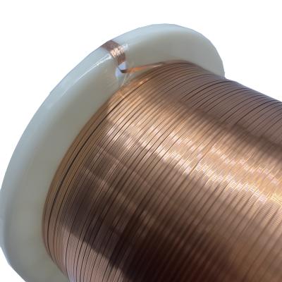 China UEW180 Grade 2.0mm*0.15mm Enameled Flat Copper Wire For Motor Te koop