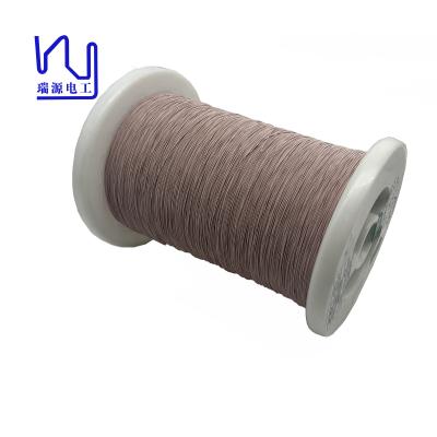 China Efficiency copper litz wire 60 Strands Nylon/Polyester/Real Silk Jacket 0.05mm Single Wire for sale