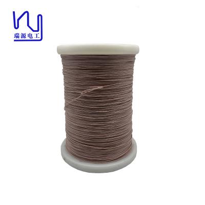 China 1USTC-F 0.08mm*105 Silk covered litz wire nylon serving copper Conductor for sale